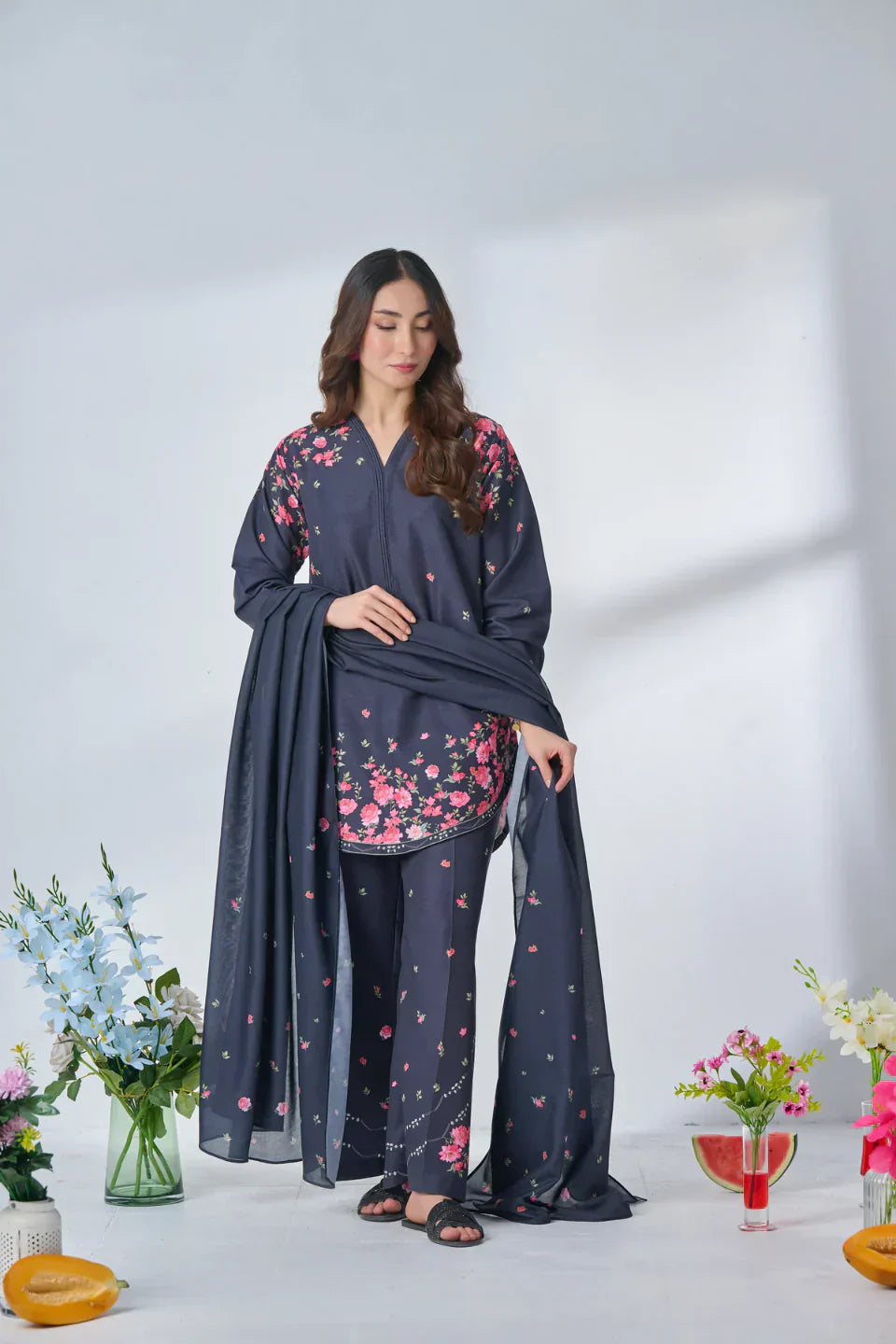 Co-ord Set Ornabelle Kurta Set with Dupatta for Women